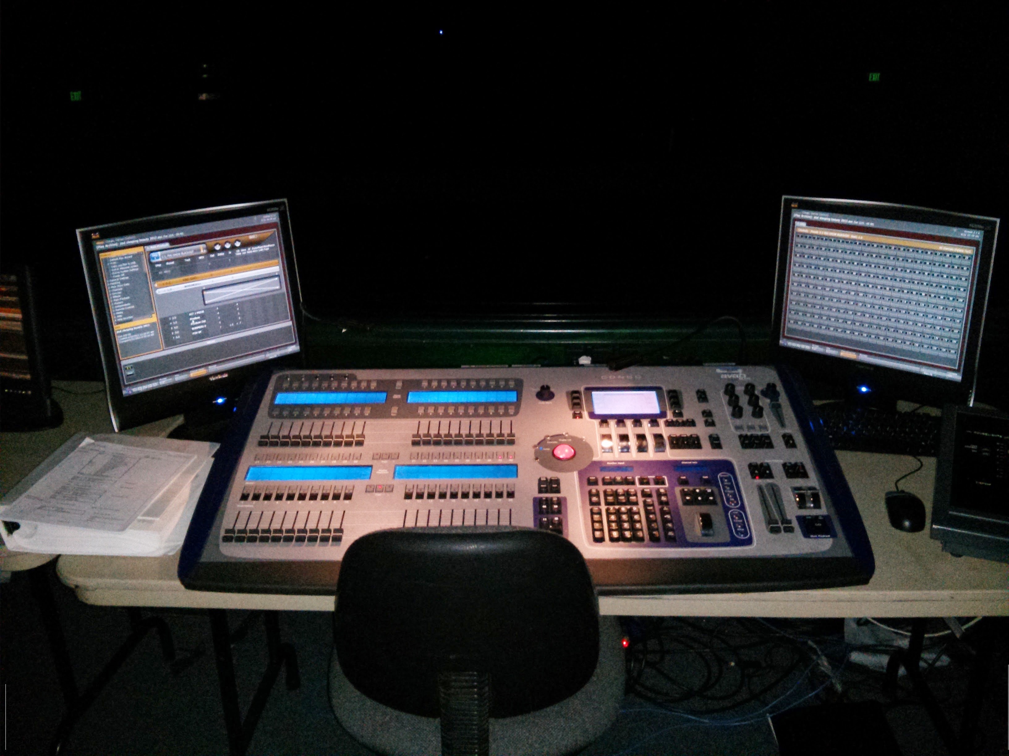 The ETC Congo, the lighting console I spent a lot of time working with.